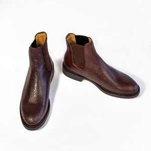 Brown Goodyear welted Chelsea boots