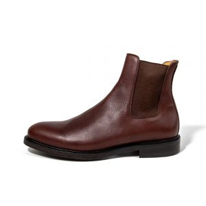 Brown Goodyear welted Chelsea boots