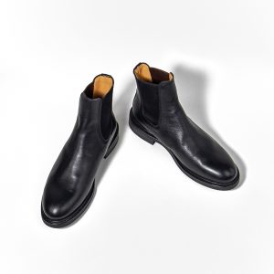 Black goodyear welted Chelsea boots