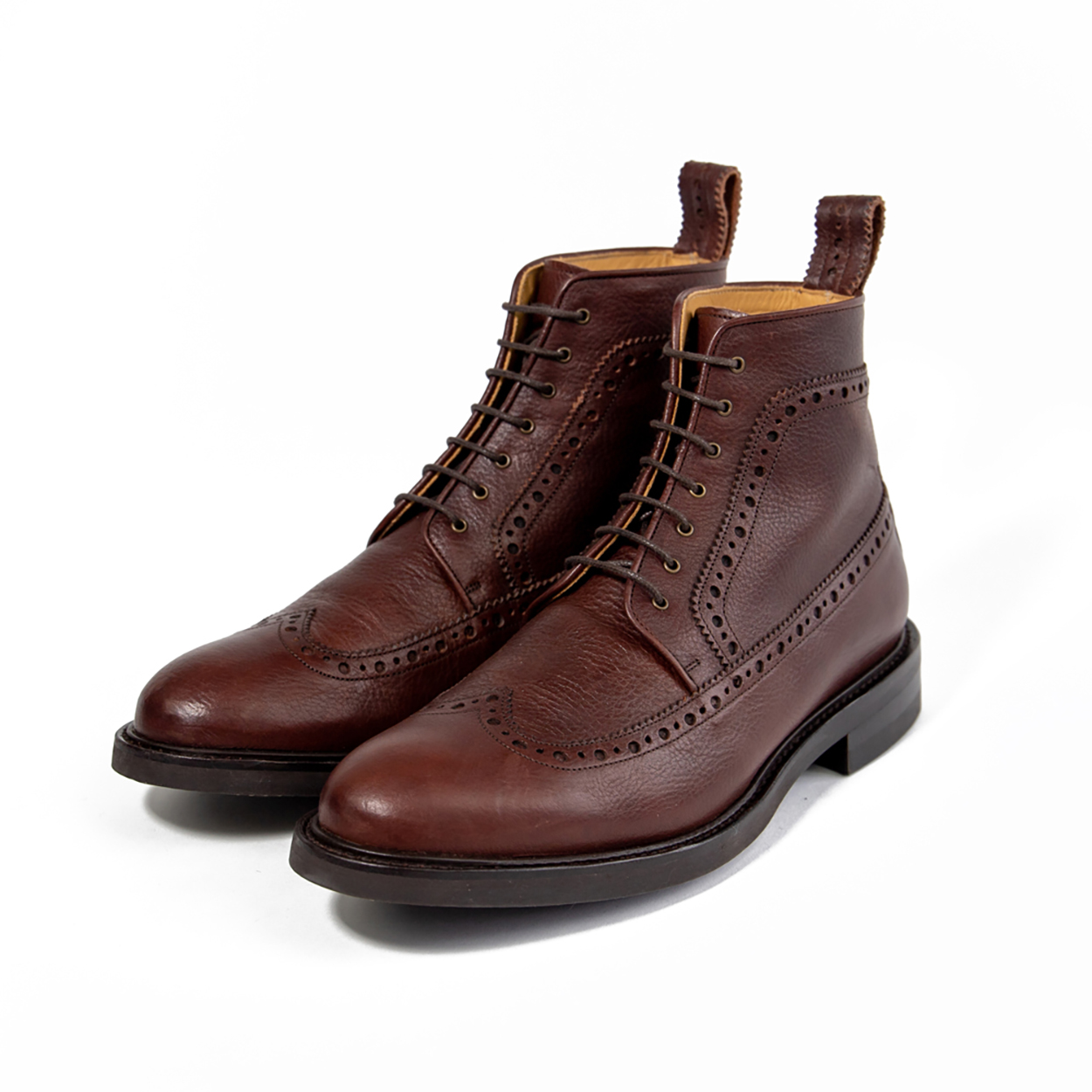 goodyear welted lace-up boots