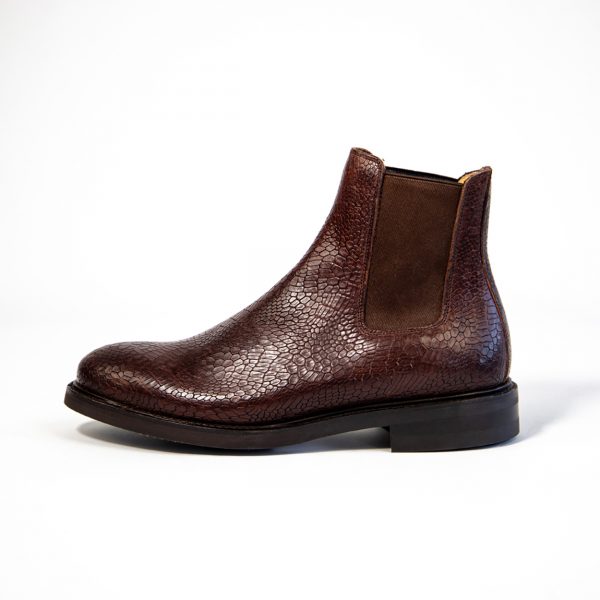 Brown Goodyear welted Chelsea boots