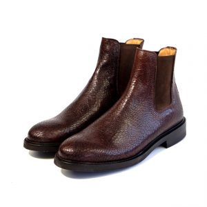 Brown Goodyear welted Chelsea boots