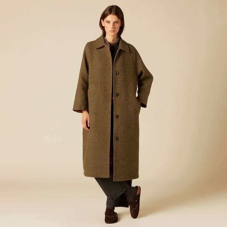 Abrigo Gabardina Reversible Mujer Nicoli