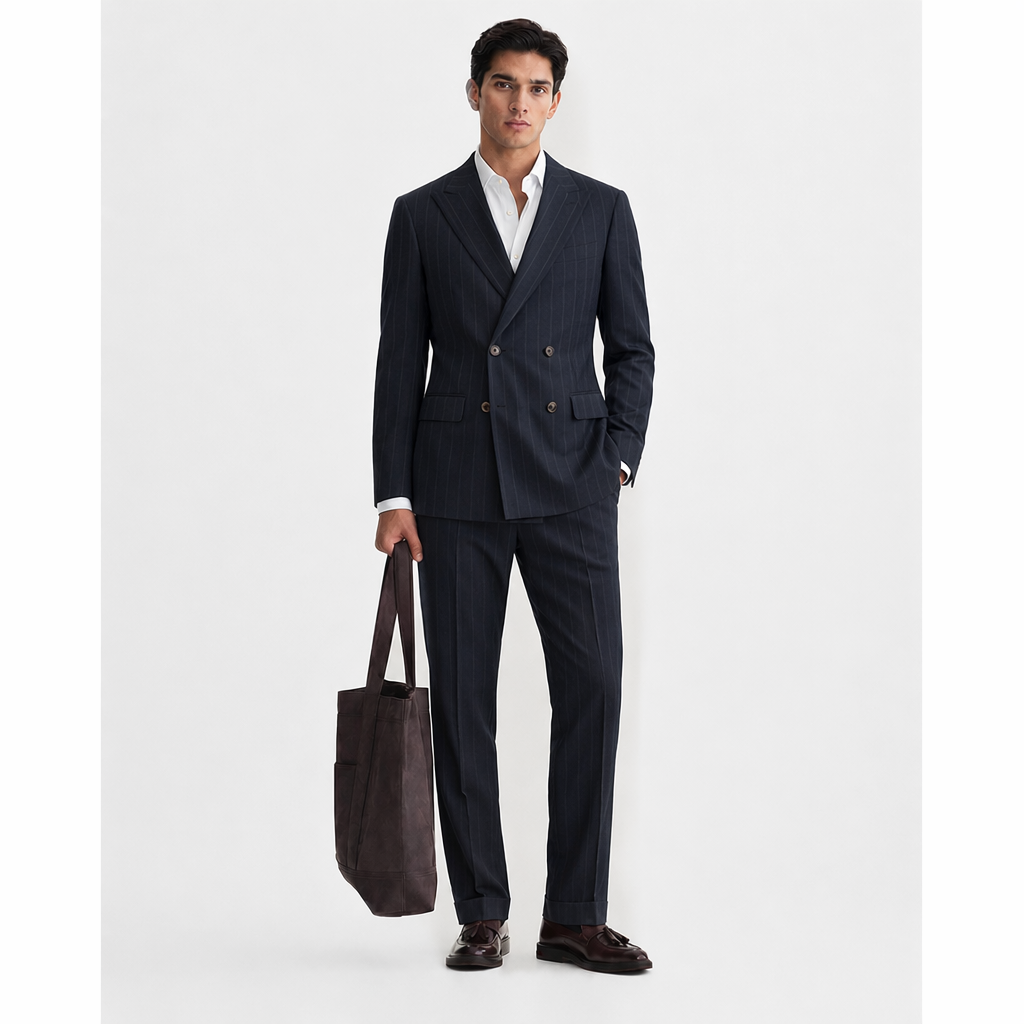 Double Breasted Off Duty Suit
