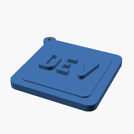 DEV keychain model 3