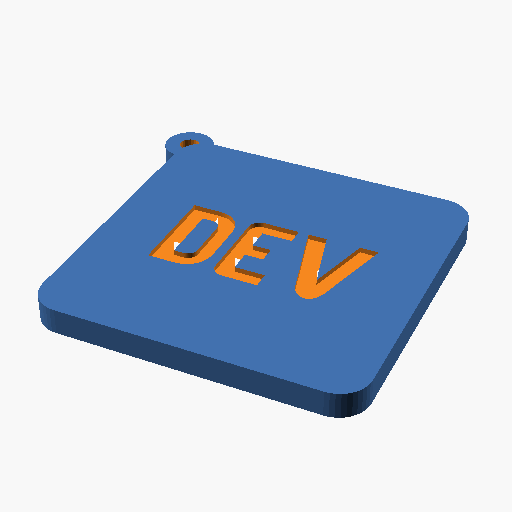 DEV keychain model 6
