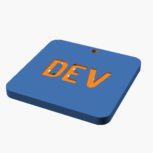 DEV keychain model 4
