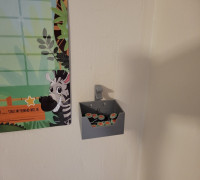Wall Storage Bin & Pen Holder 3D model