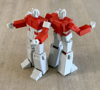 Low Poly Optimus Prime 3D model