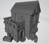 Fantasy Commoner House 3D model