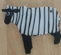 Sheep keychain hanger 3D model