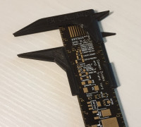 Parametric caliper attach for ruler 3D model
