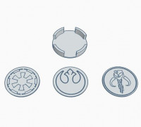 Star Wars Novelty Coasters 3D model