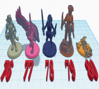 D&D Miniature Pack 6 3D model