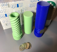 Knurled Twist Container 3D model