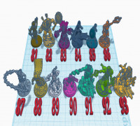 DnD Miniatures Pack 7 3D model