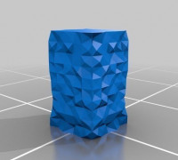 Polygonal vase 3D model