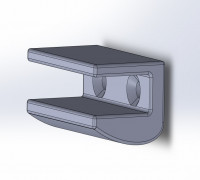 Glass Shelf Mount 3D model