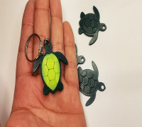 Turtle keychain 3D model