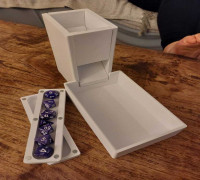 Collapsible Dice Tower System 3D model