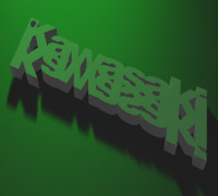 kawasaki keychain 3D model