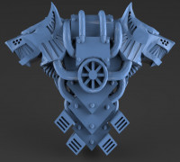 Wolf head power pack 3D model