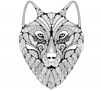 Tribal Wolf 3D model