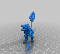 Gatorman with Weapon 3D model