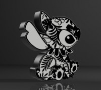 Stitch" lamp 3D model