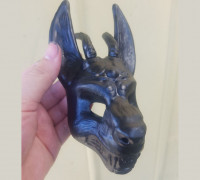 Demonic Wolf Mask 3D model