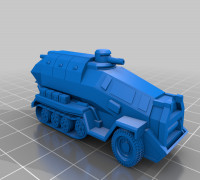 Dieselpunk Half-Track 3D model