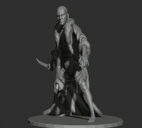 Thief with furcoat 3D model