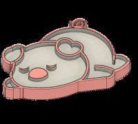 Led lamp - Pig 3D model