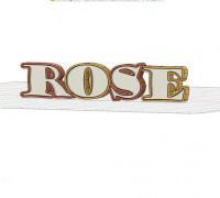 PINK LIGHTED NAME LAMP 3D model