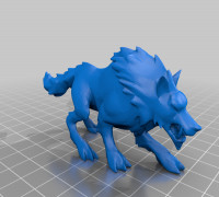 Worg/Wolf for Table top 3D model