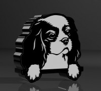 Lamp "Cocker spaniel 3D model