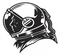Astronaut head 3D model