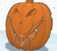 jack o lantern lamp shade 3D model