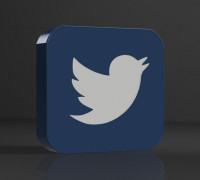 twitter lamp 3D model