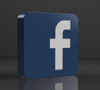 Facebook lamp 3D model
