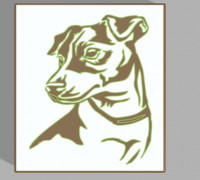 jack led russel lamp 3D model
