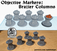 Objective Markers - Brazier Columns 3D model