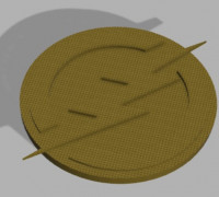 Flash logo Coaster/Keychain/Badge/Deco 3D model