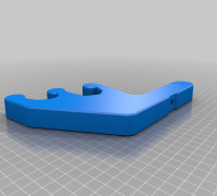 Rail Mount Double Rod Holders 3D model