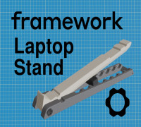 Adjustable Framework Laptop Stand 3D model