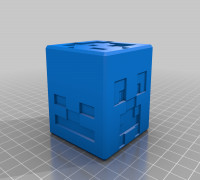 Minecraft Overworld Mobs Cube 3D model