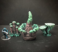 Alien Flora series 3 (any scale) 3D model
