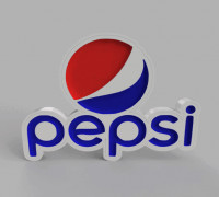 Pepsi LED LIGHT LAMP 3D model
