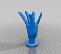 Hand Stand Sphere Holder 3D model
