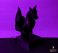 Wolf Statue Lamp 3D model